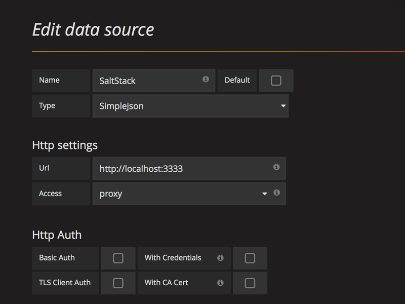 Configure the SimpleJson data source